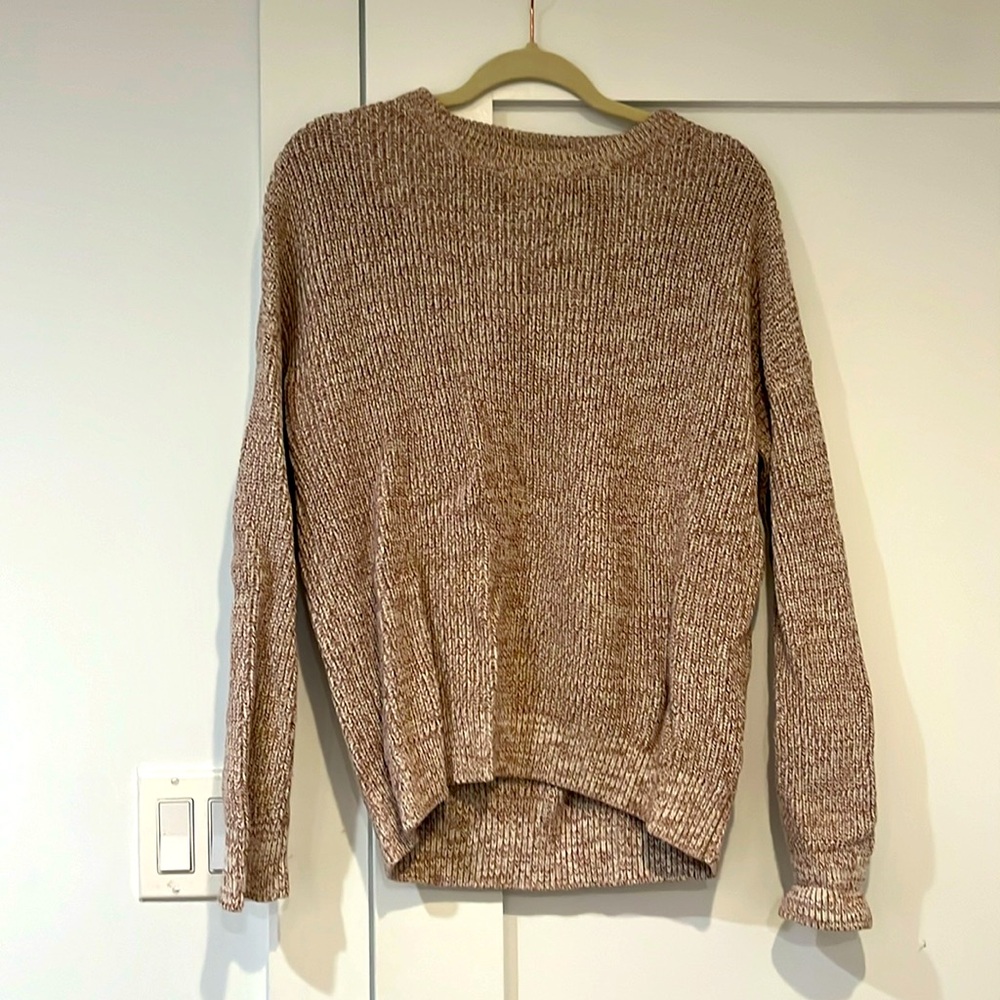 Light brown REI patterned sweater
